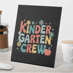 Signe De Table Enseignant Équipe de maternelle pour la rentrée sc
