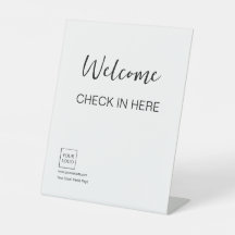 Enseigne de bienvenue Logo Minimal Entreprise