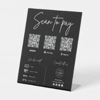 Enseigne de code QR pour entreprise de paiement pa