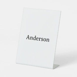 Signe De Table Enseigne de piédestal en plastique simple professi