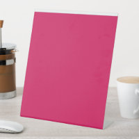 Enseigne de piédestal personnalisée rose vif