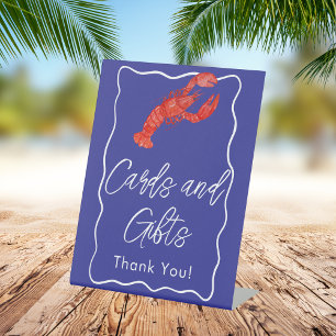 Signe De Table Enseigne Navy Red Lobster Seafood Beach Cartes et