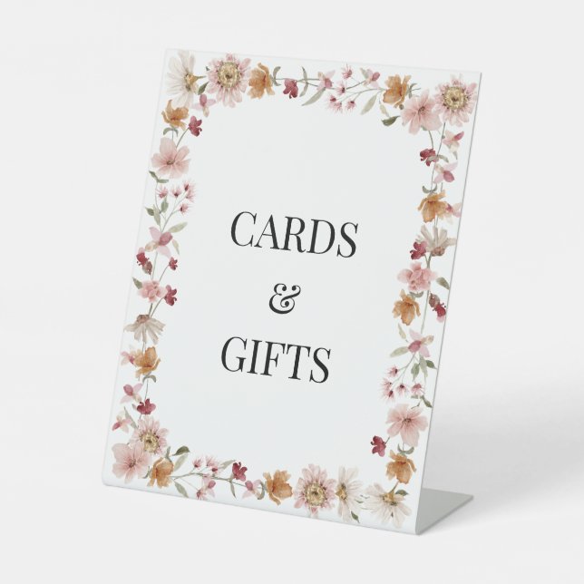 Signe De Table Enseigne Rustic Cards et Cadeaux (Recto)