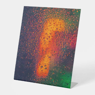 Signe De Table Enseigne sur Pied en Plastique 25x30 cm