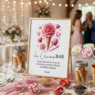 Signe De Table Enseignes de bar de mariage rose moderne ramassées