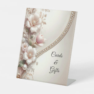 Signe De Table Enseignes de table avec embellissements floraux et