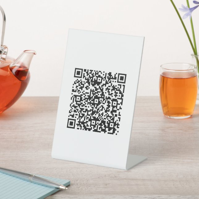 Signe De Table Entreprise de code QR personnalisé (In SItu)