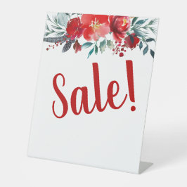 Signe De Table Entreprise Florale Rouge