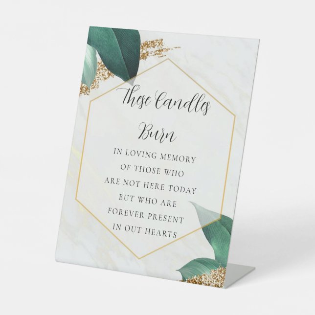 Signe De Table Éucalyptus dans la mémoire aimée (Recto)