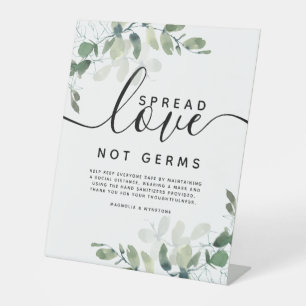 Signe De Table Eucalyptus Étaler Amour Pas Germes Mariage