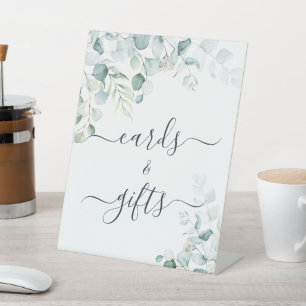 Signe De Table Eucalyptus Feuille Vert Douche Cartes & Cadeaux