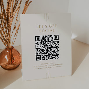 Signe De Table EVERLY Crème Or Entreprise Allons sur les Médias S