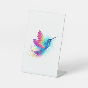 Signe De Table Exotic Rainbow Hummingbird