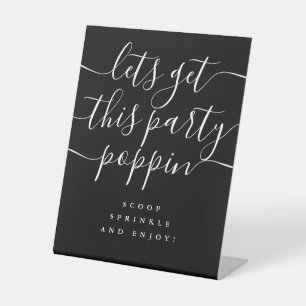 Signe De Table Faisons Décoller Cette Fête En Noir Et Blanc
