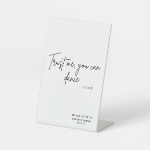 Signe De Table Faites-moi confiance You Can Dance - Alcool   Sign