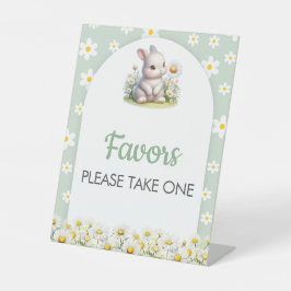 Signe De Table Faveurs Signataire Bunny Baby shower neutre genre