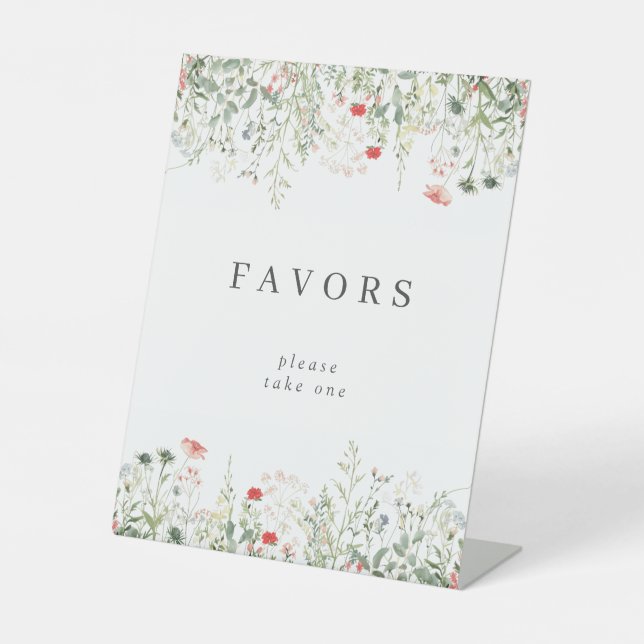 Signe De Table Favoris du parti fleur sauvage (Recto)
