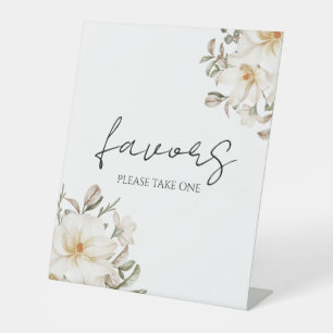 Signe De Table Favoriser la Fête des mariées Florale Blanche Scri