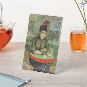 Signe De Table Femme au Café Tambourin,
