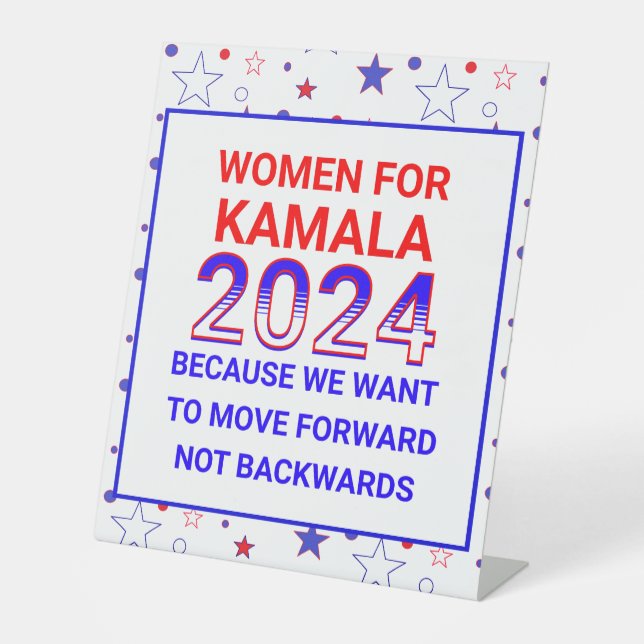 Signe De Table Femmes pour l'élection de Kamala Harris 2024 (Recto)
