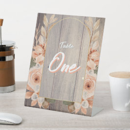 Signe De Table Ferme rustique Boho Bois Grain & Fleurs