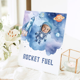 Signe De Table Fête d'anniversaire des astronautes de l'espace ex
