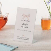 Fête de bébé Coquette Ruban Rose