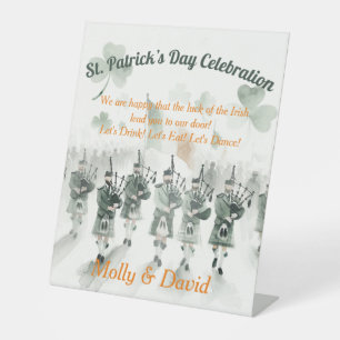 Signe De Table Fête de la Saint-Patrick