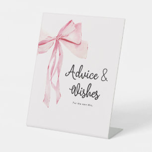 Signe De Table Fête de mariage avec ruban rose élégant - Conseils