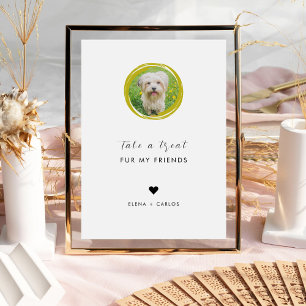Signe De Table Fête des animaux Favoriser Biscuit Bar DogTreat Ma