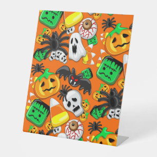 Signe De Table Fête des Candies Éffrayantes d'Halloween