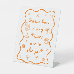 Signe De Table Fête des mariées Aperol Spritz Devinez Combien