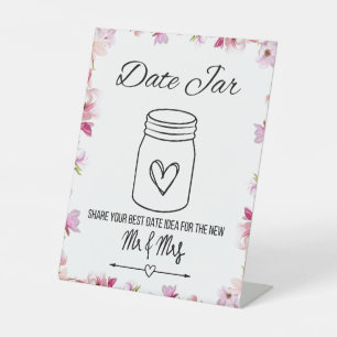Signe De Table Fête des mariées Date Jar Idées Piédestal