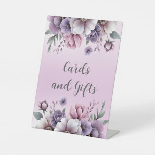 Signe De Table Fête des mariées Lavender Aquarelle Florale