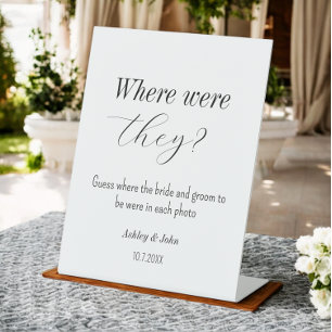 Signe De Table Fête des mariées Où étaient-ils Mariages Jeux