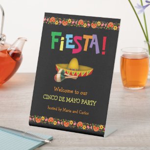 Signe De Table Fiesta ou Cinco de Mayo Party (personnalisable)
