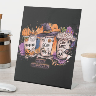 Signe De Table Fitness Halloween 🎃Protein, BCAA & Café Latte