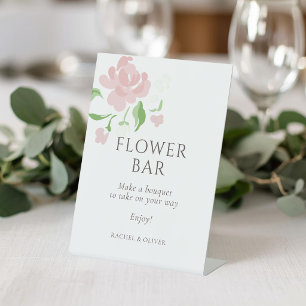 Signe De Table Fleur blanche   Table de mariage Flower Bar 