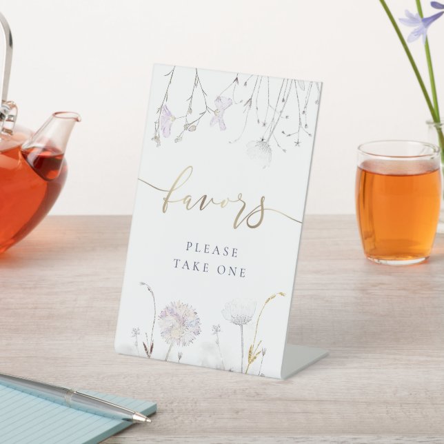 Signe De Table fleur sauvage faveurs du guéridon (In SItu)