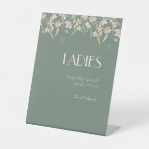 Signe De Table Fleur sauvage Sage Deco Mariage Dames Salle de bai