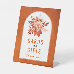 Signe De Table Fleurs d'automne et feuillage mariage de automne o