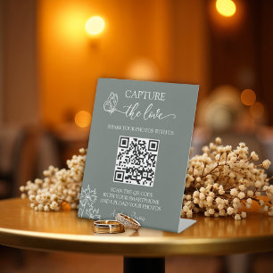 Signe De Table Fleurs de prairie Capturer le Mariage d'amour