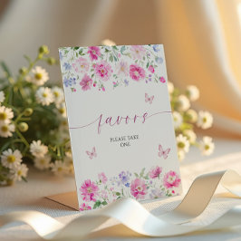 Signe De Table Fleurs Roses Claires Favorisent