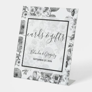 Signe De Table Fleurs Vintages rustiques Cartes de Mariage & Cade