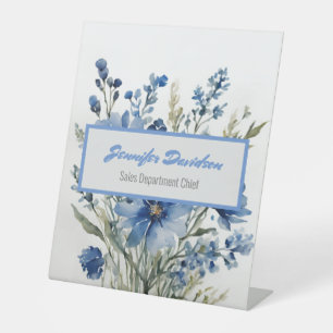 Signe De Table Floral moderne minimaliste élégant professionnel