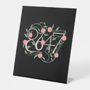Signe De Table Floral Subtle Anti Trump 8647 86 47 Boho