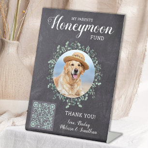 Signe De Table Fonds pour lune de miel pour chien Mariage personn