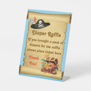 Signe De Table Fromage de couche de pirates