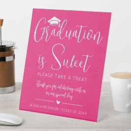 Signe De Table Fuchsia Rose Graduation est doux minimaliste Scrip