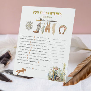 Signe De Table Fun Facts Wives Fisherman Derby Baby shower Jeu